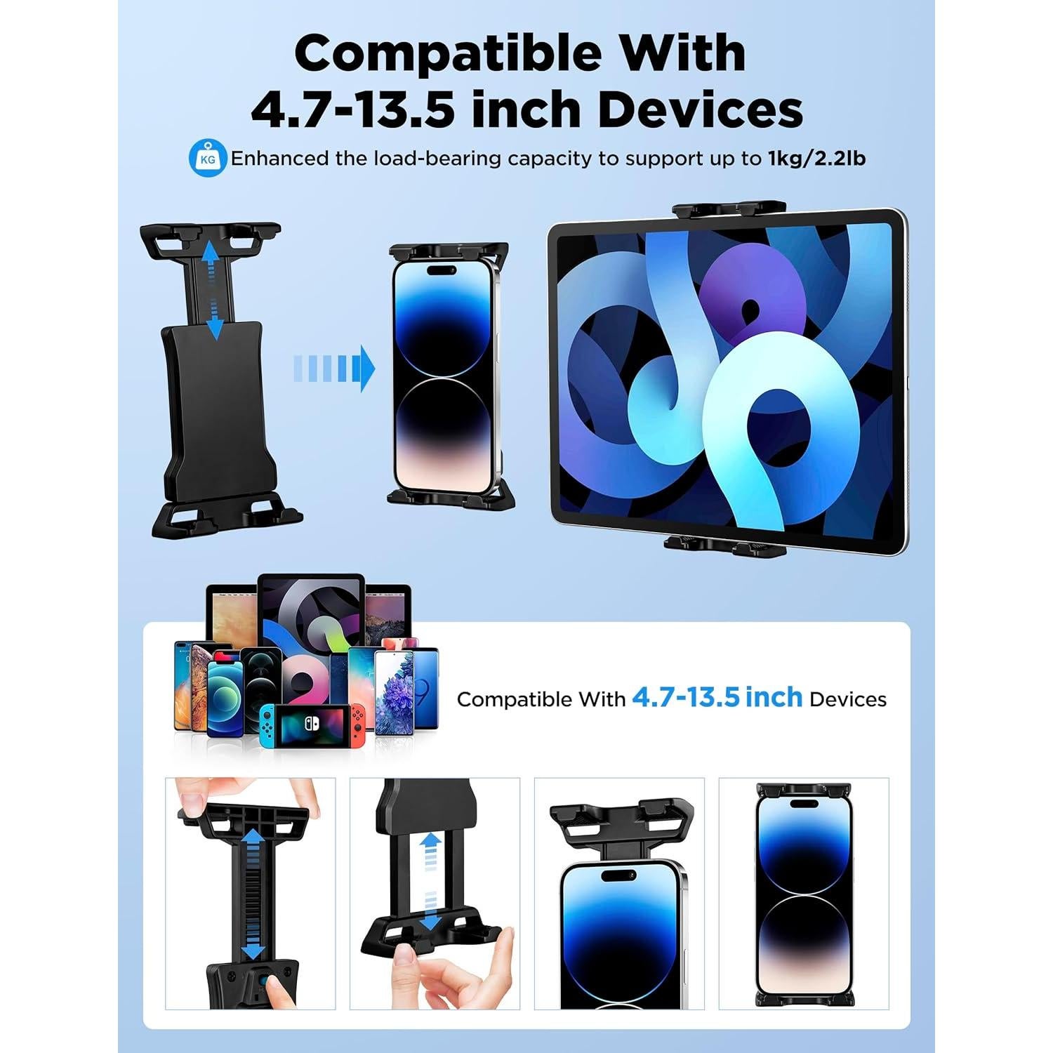 Soporte de Tablet LZSIG LMiS1 Ajustable para Micrófono