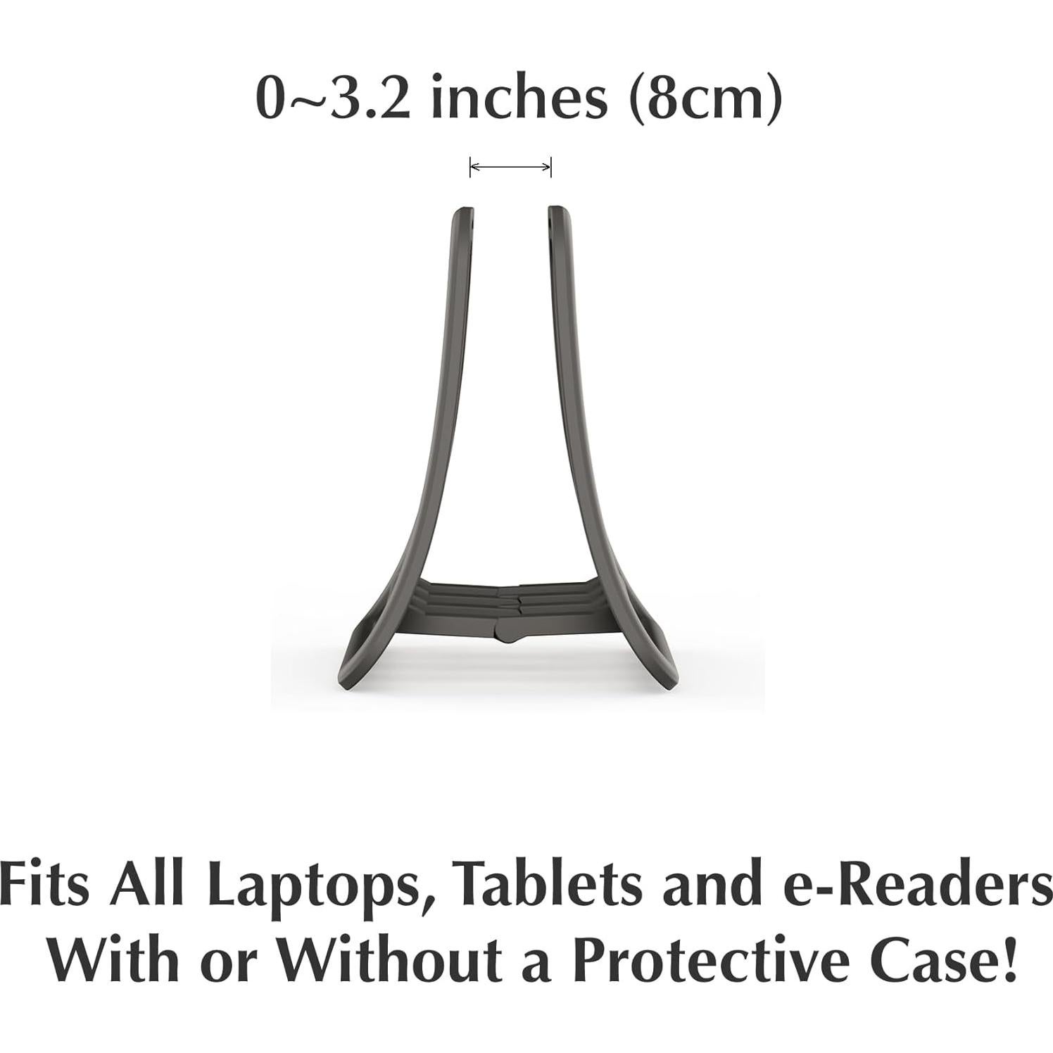 Soporte Vertical para Laptop K11 Base Blanca Organizador