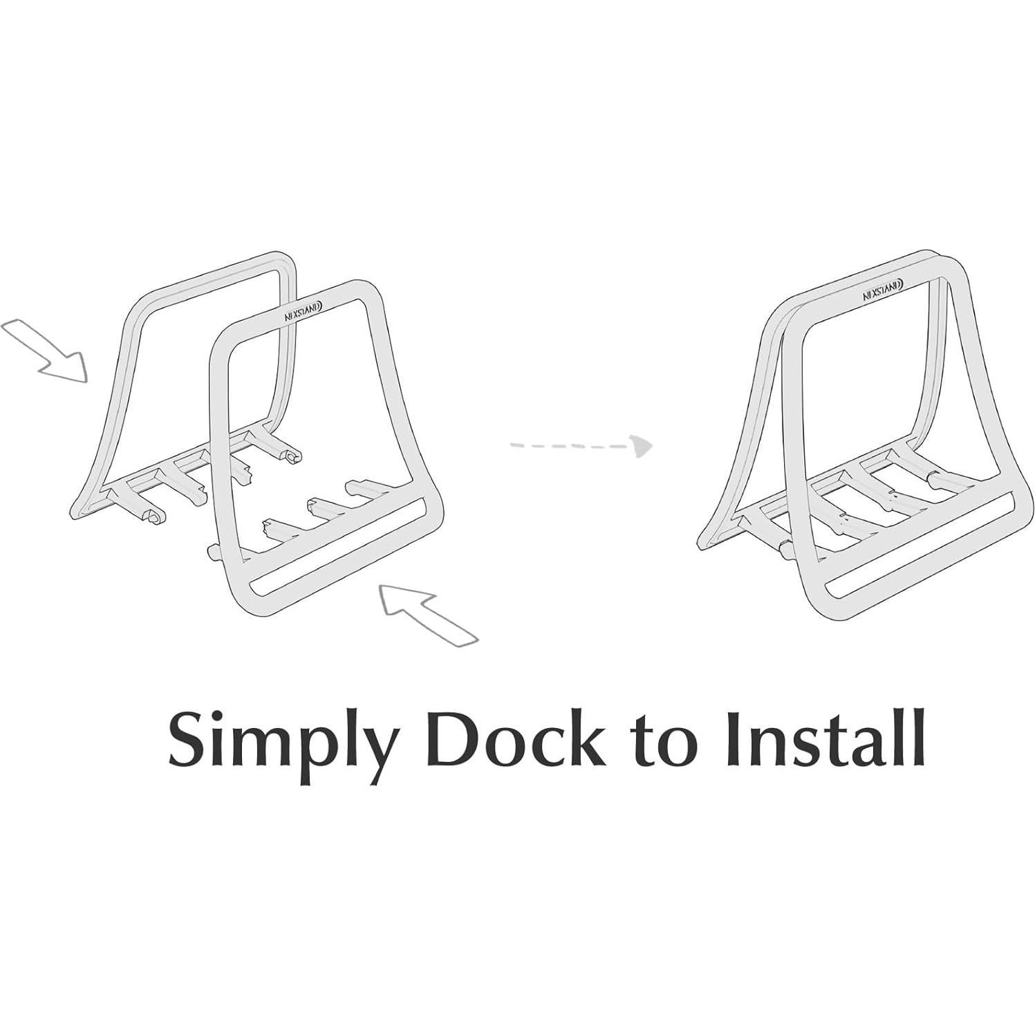Soporte Vertical para Laptop K11 Base Blanca Organizador