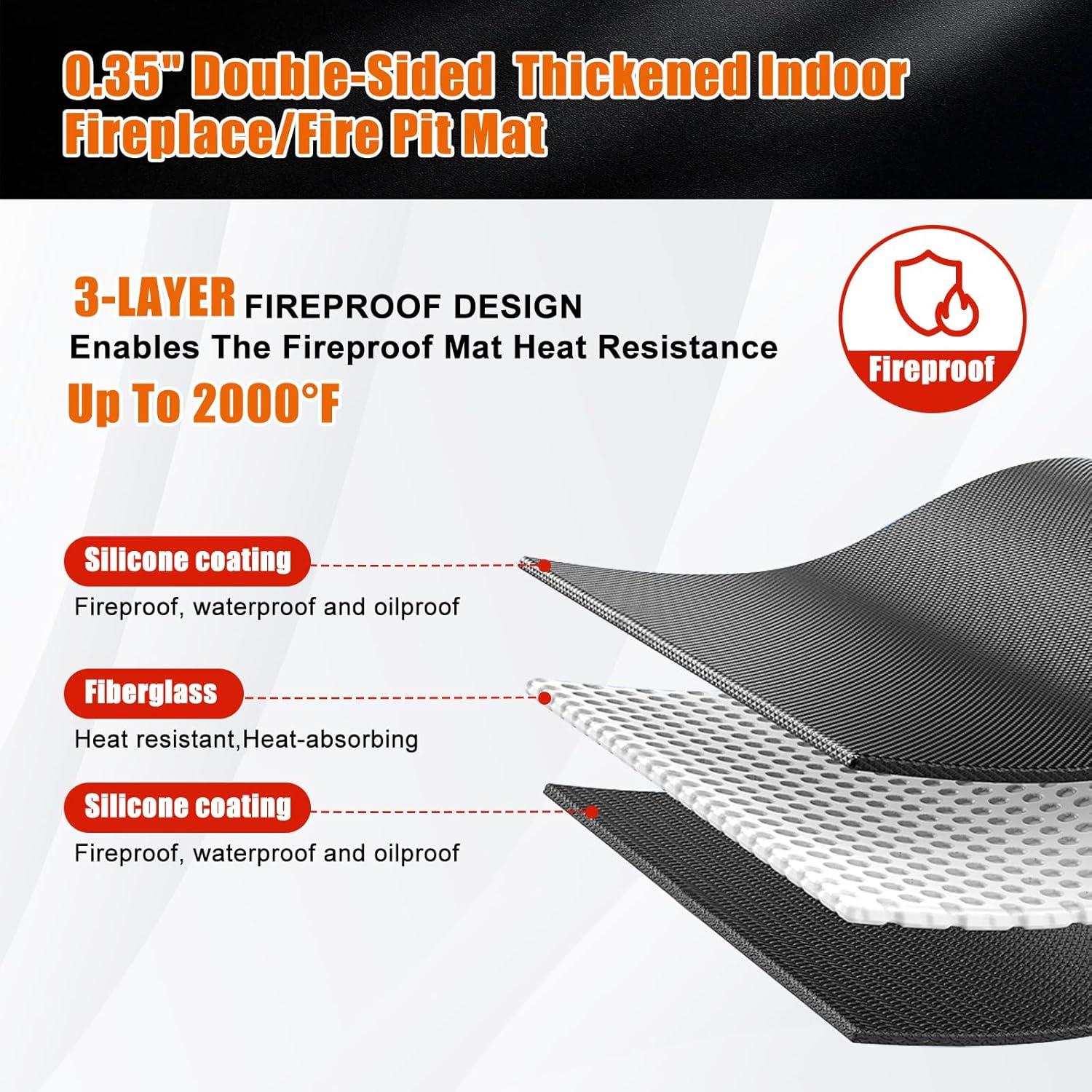 Alfombrilla Grande para Parrilla KR KITCHENRAKU 61x79cm Doble Cara