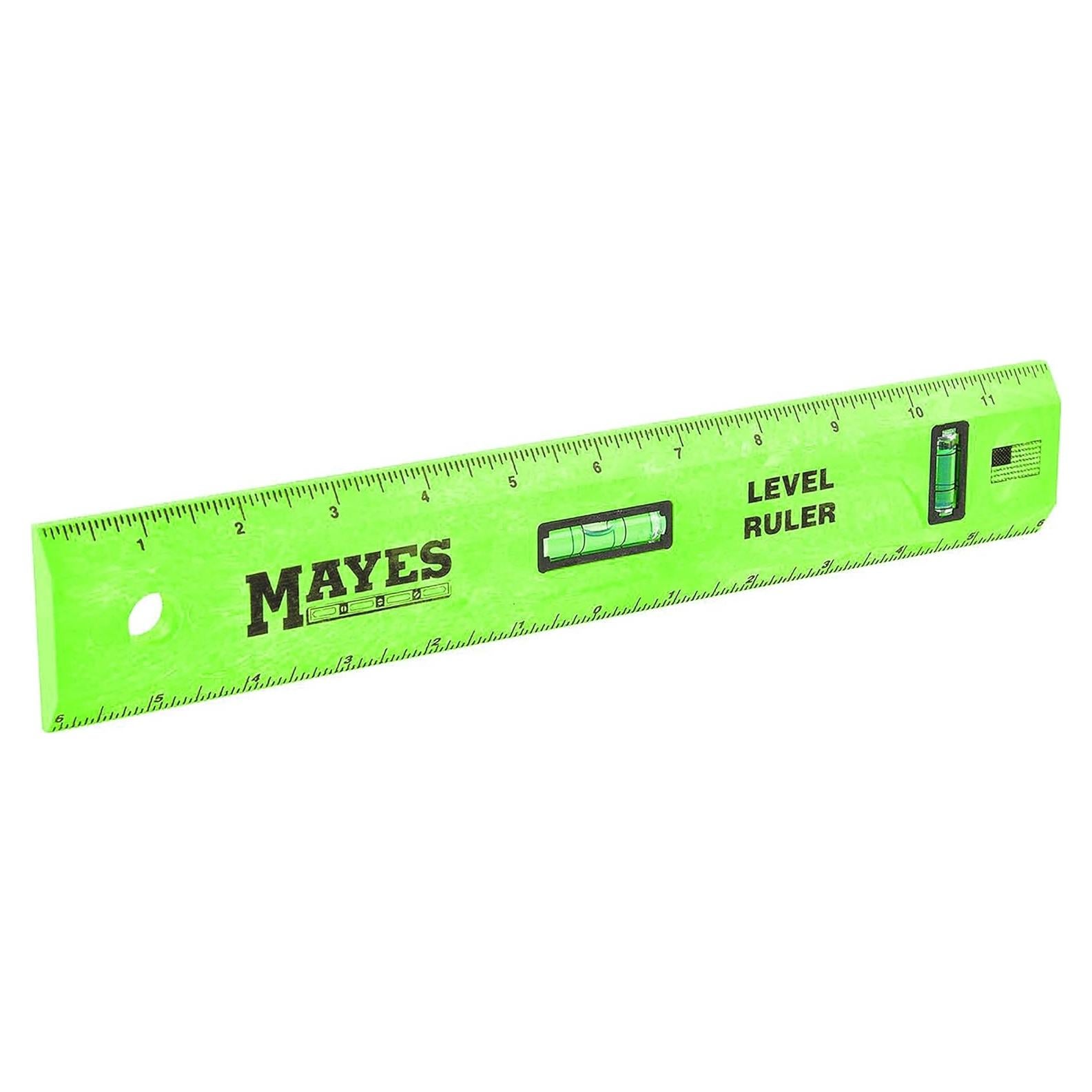 Regla de Nivel Poliestireno MAYES 30.48 cm con Viales