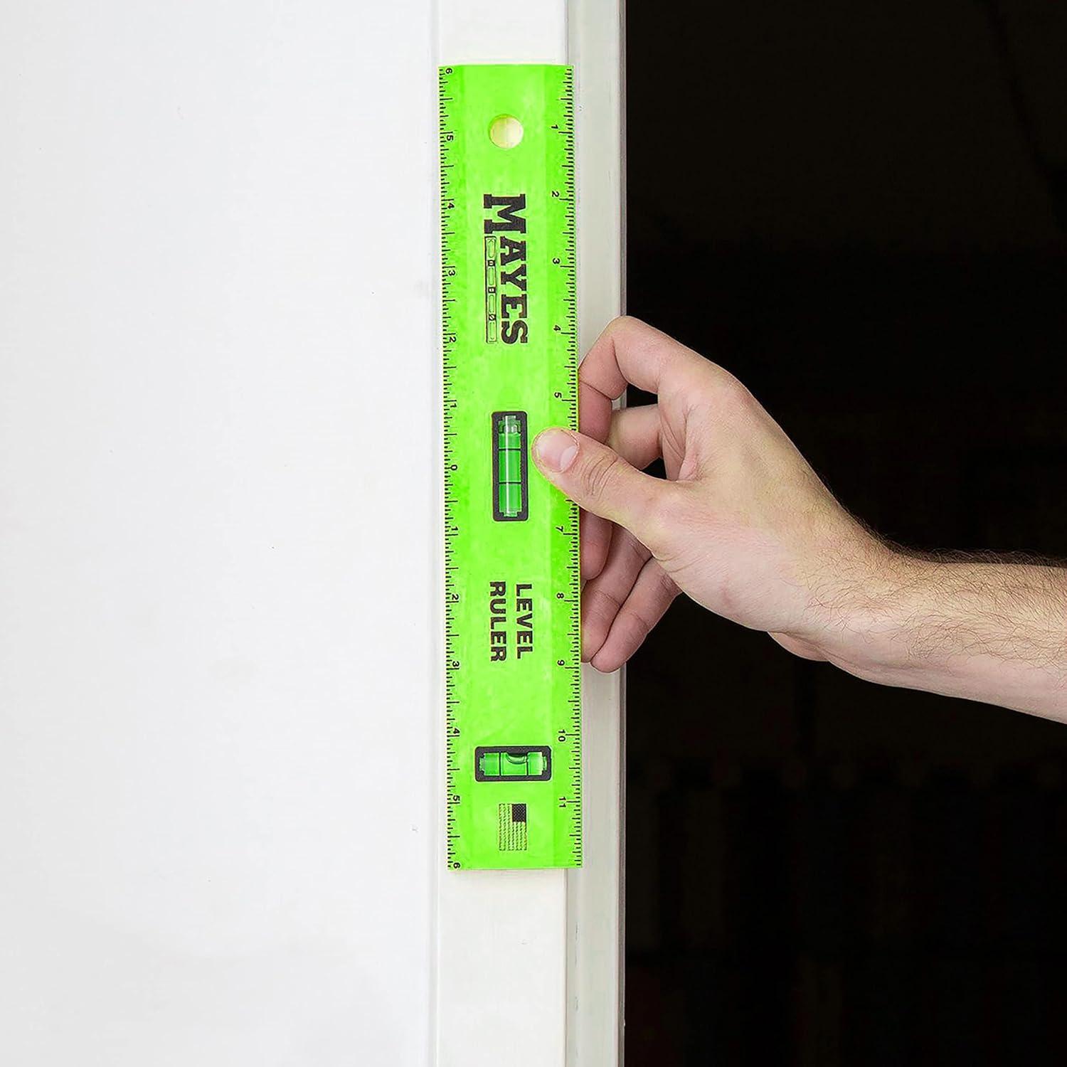 Regla de Nivel Poliestireno MAYES 30.48 cm con Viales