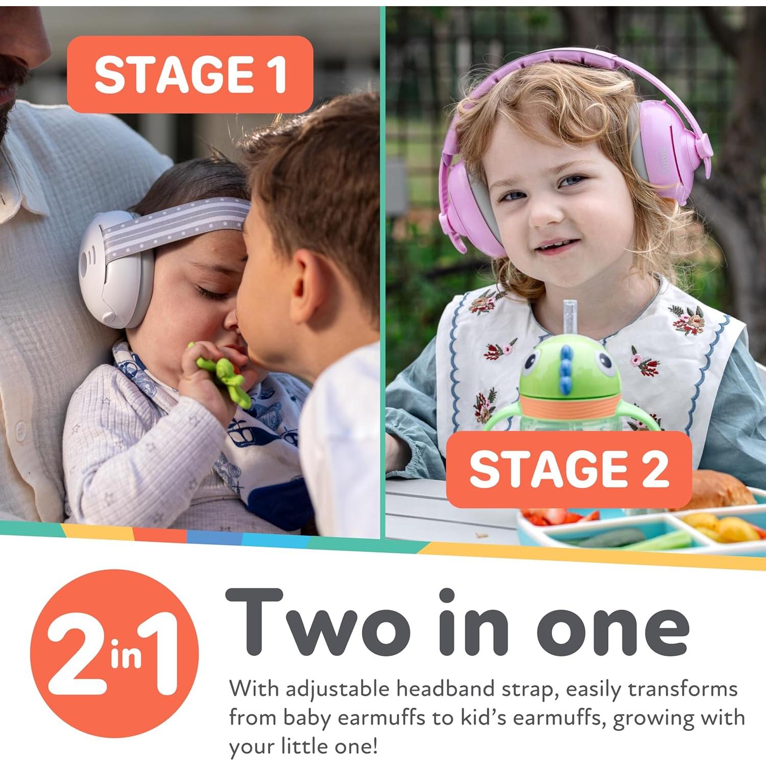 Auriculares Canceladores de Ruido Nuby Sonidos Suaves Aqua