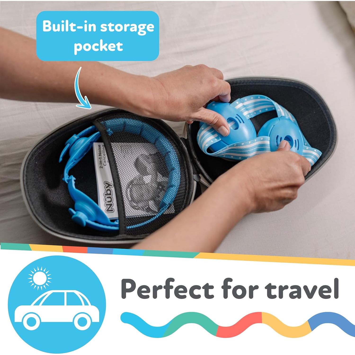 Auriculares Canceladores de Ruido Nuby Sonidos Suaves Aqua