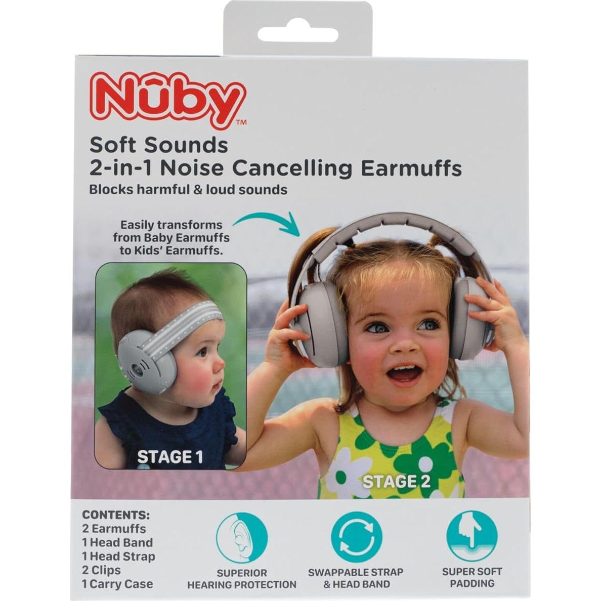 Auriculares Canceladores de Ruido Nuby Sonidos Suaves Aqua