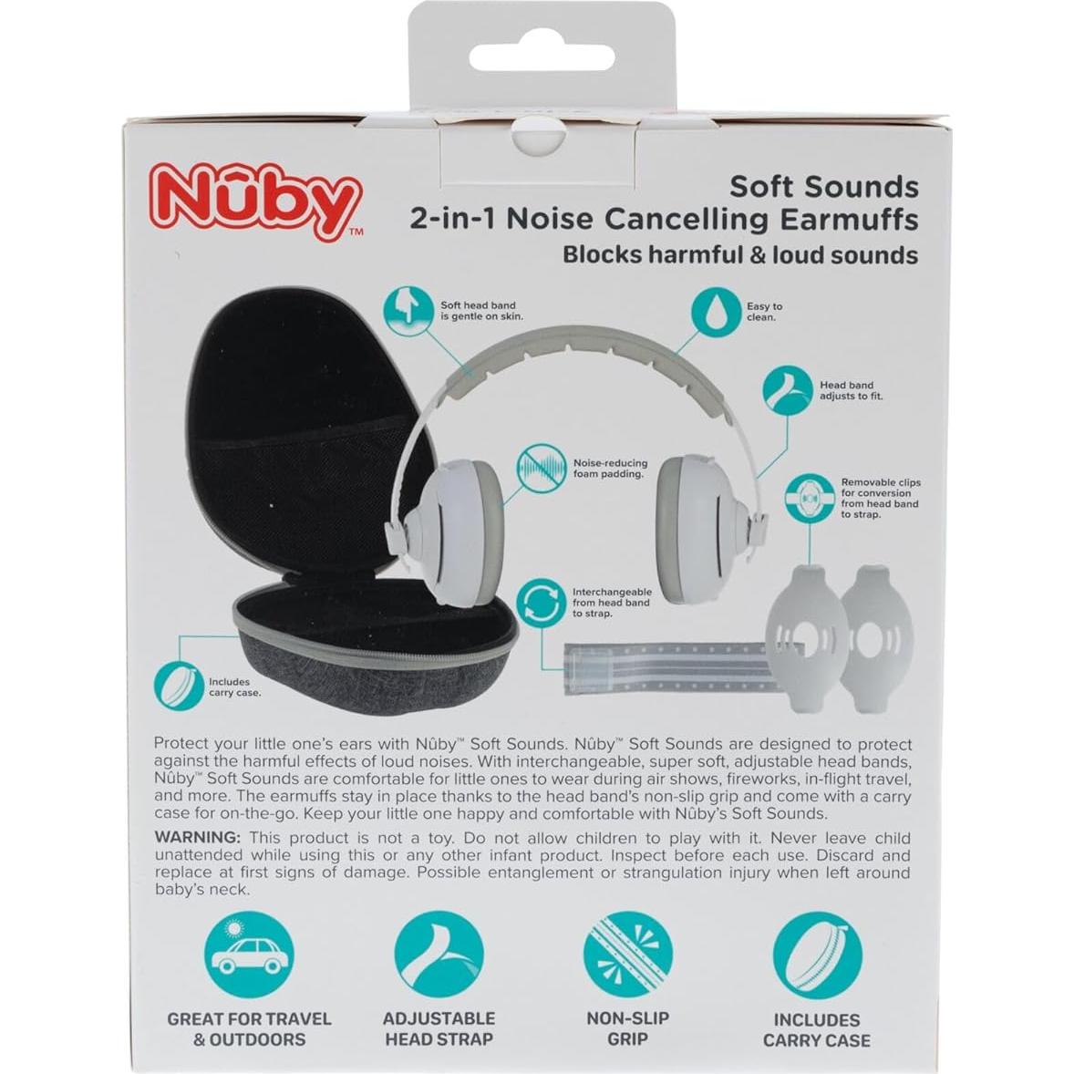 Auriculares Canceladores de Ruido Nuby Sonidos Suaves Aqua