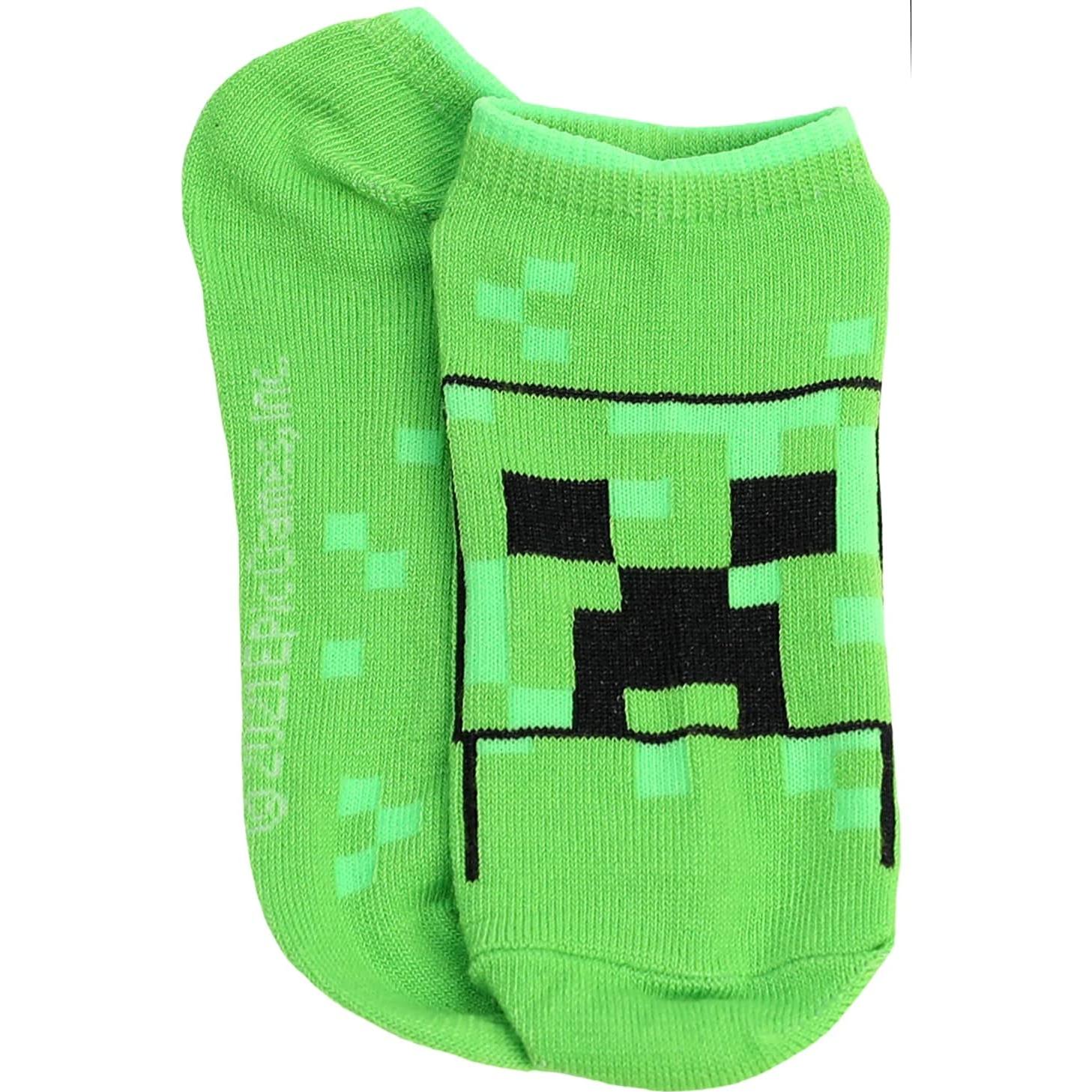 Calcetines Minecraft para Niños - Paquete de 5, Talla 4-6