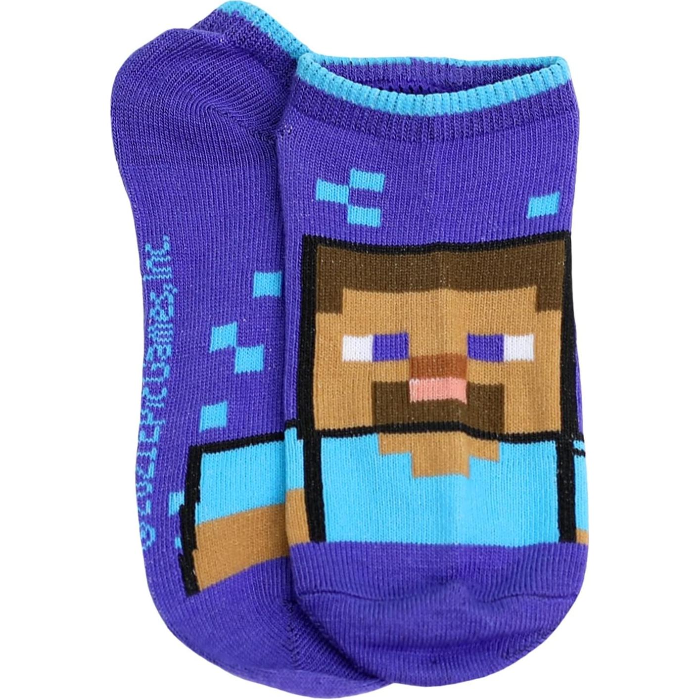 Calcetines Minecraft para Niños - Paquete de 5, Talla 4-6