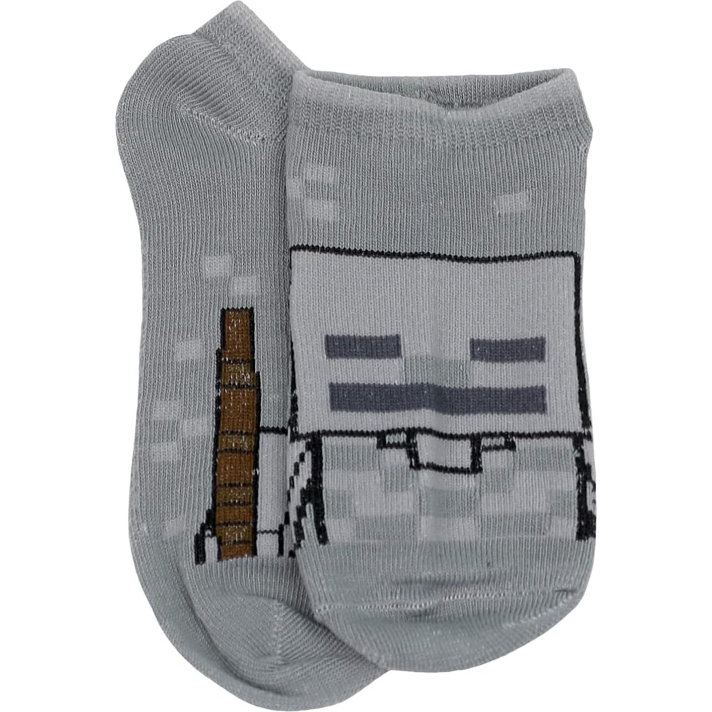 Calcetines Minecraft para Niños - Paquete de 5, Talla 4-6