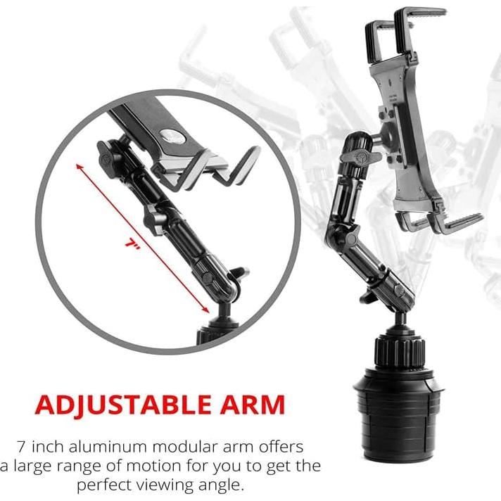 Soporte para Tablet Tackform ELD Ajustable para Coche 17.8-46.7 cm