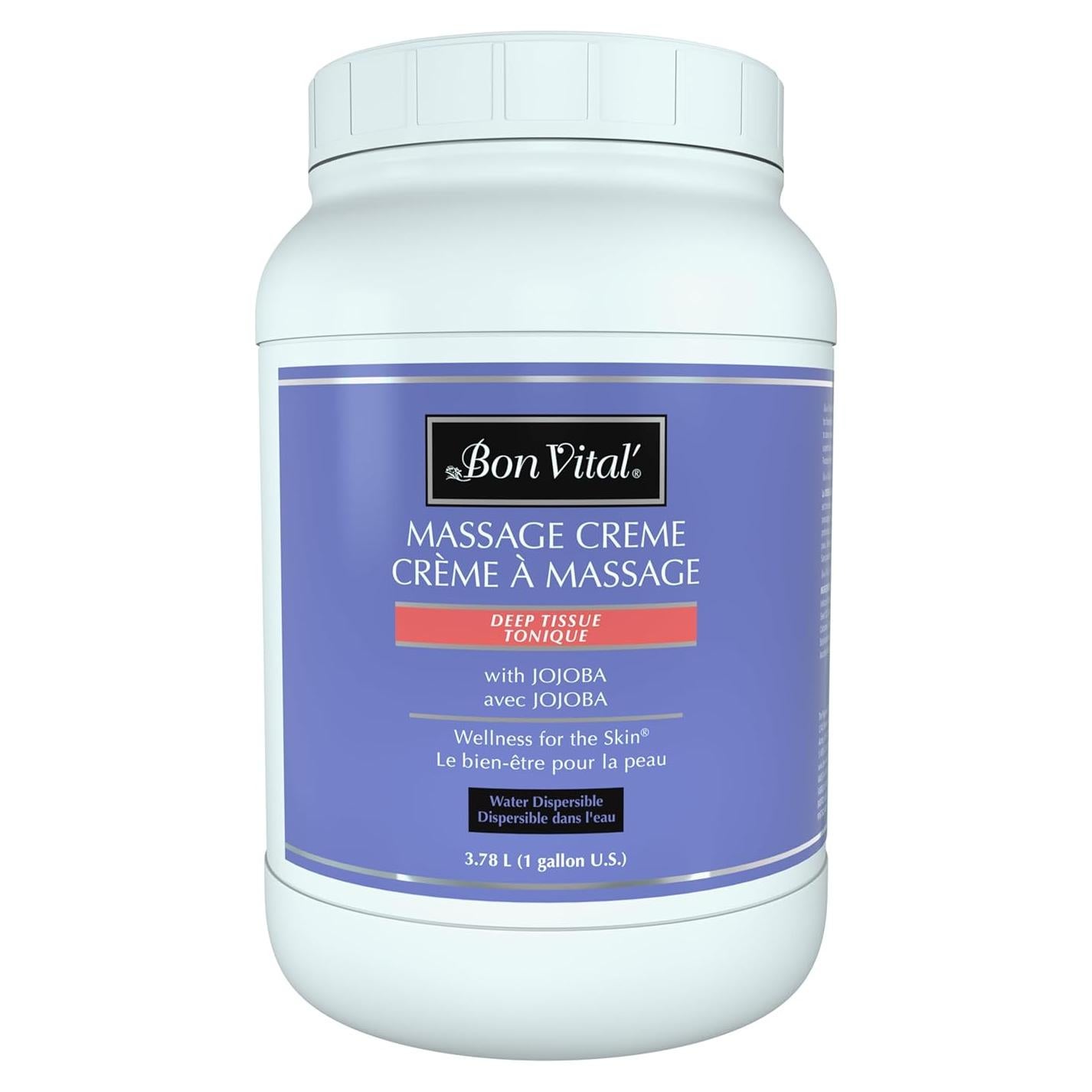 Crema de Masaje Bon Vital 3.785L Tejido Profundo Relajante