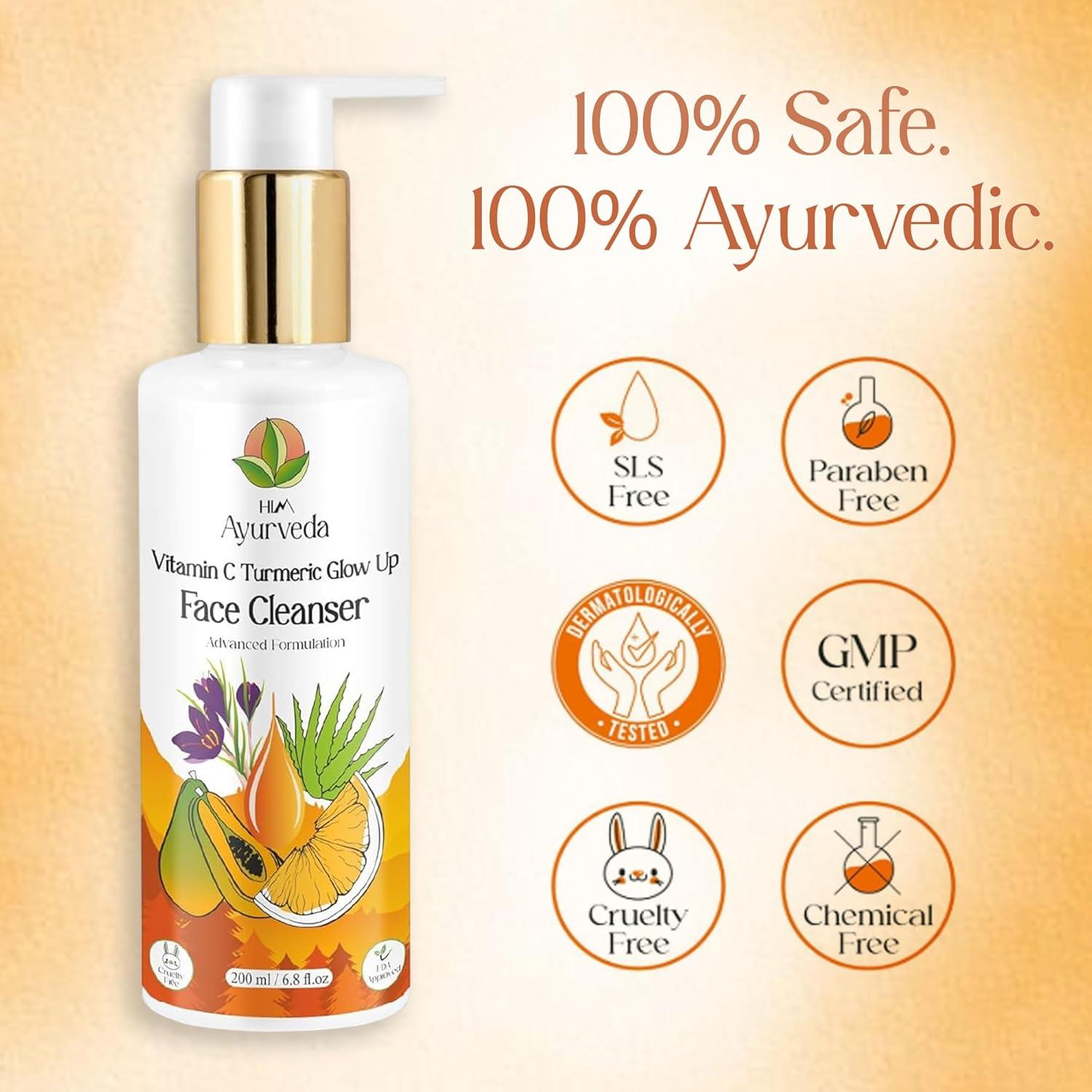 Limpiador Facial Ayurvédico SAGE de Vitamina C y Cúrcuma 200ml