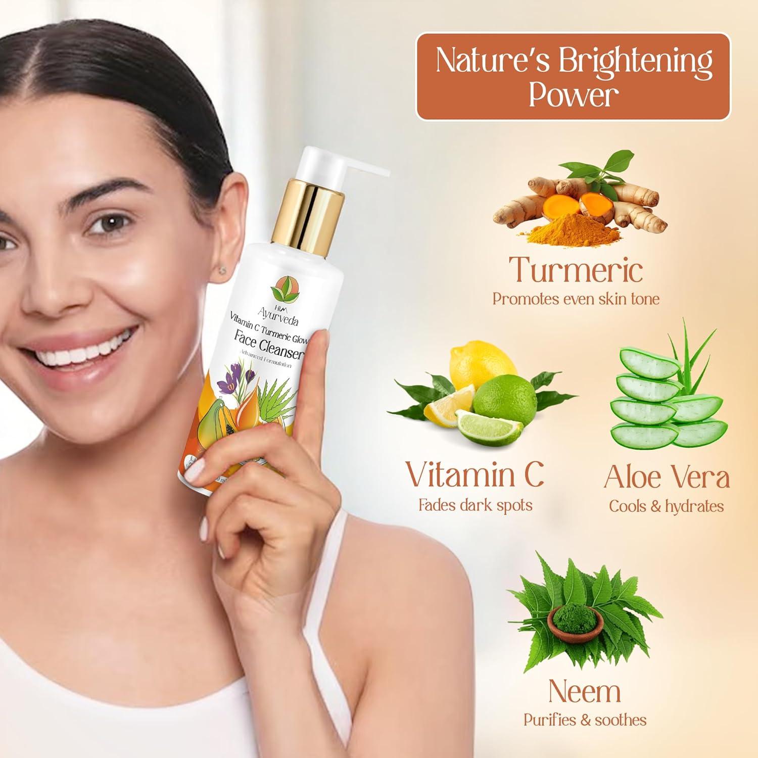 Limpiador Facial Ayurvédico SAGE de Vitamina C y Cúrcuma 200ml