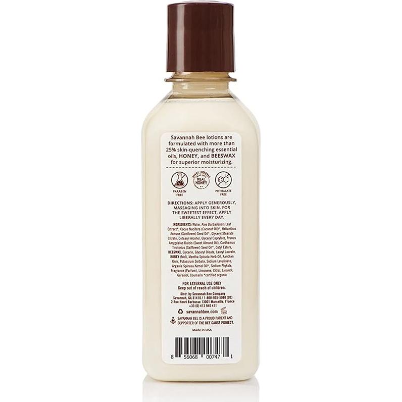 Loción Corporal 100% Natural Savannah Bee - Hierba de Limón y Menta