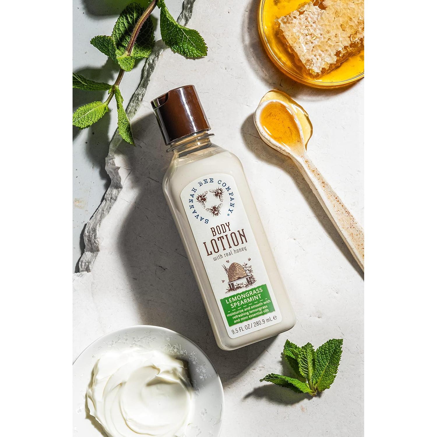 Loción Corporal 100% Natural Savannah Bee - Hierba de Limón y Menta