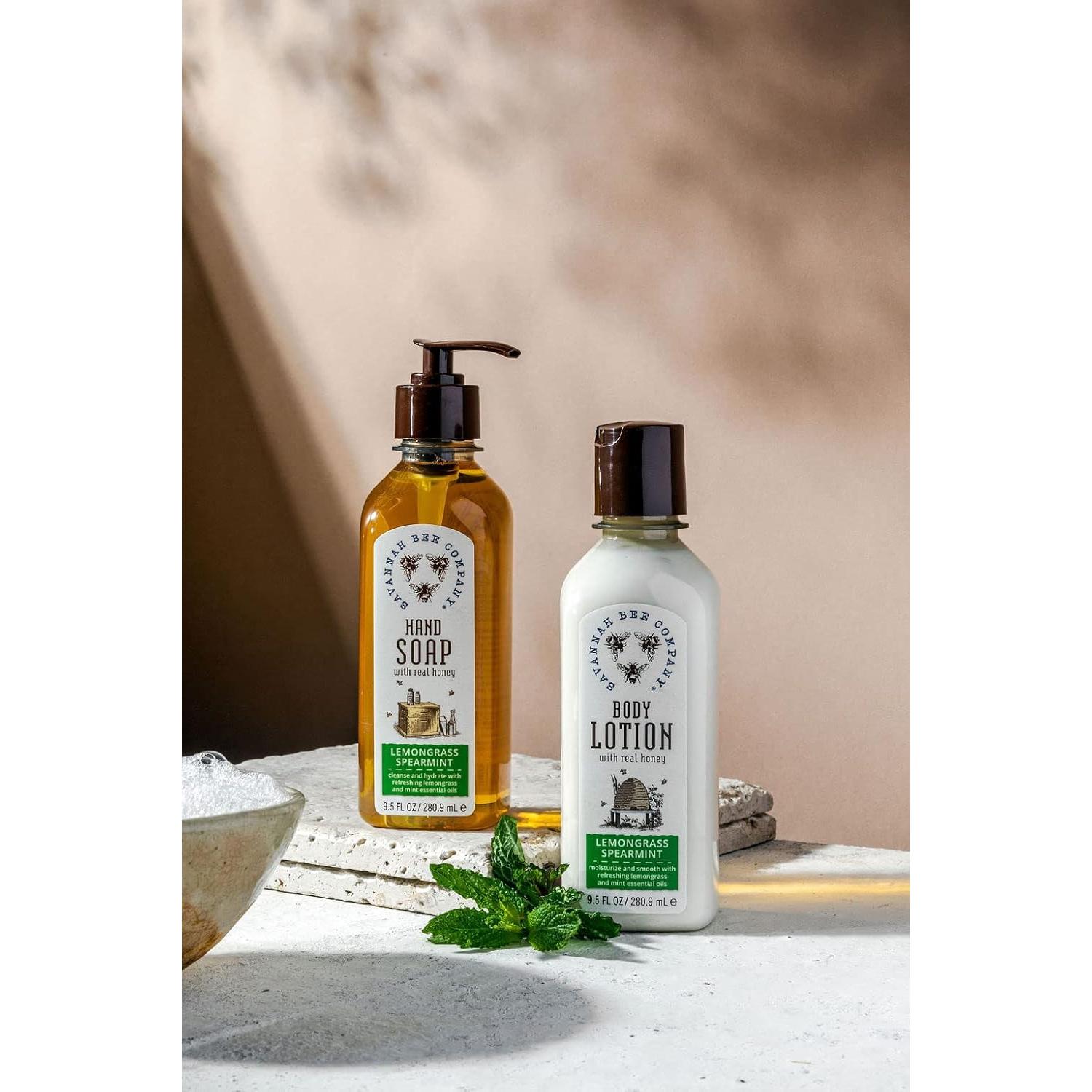 Loción Corporal 100% Natural Savannah Bee - Hierba de Limón y Menta