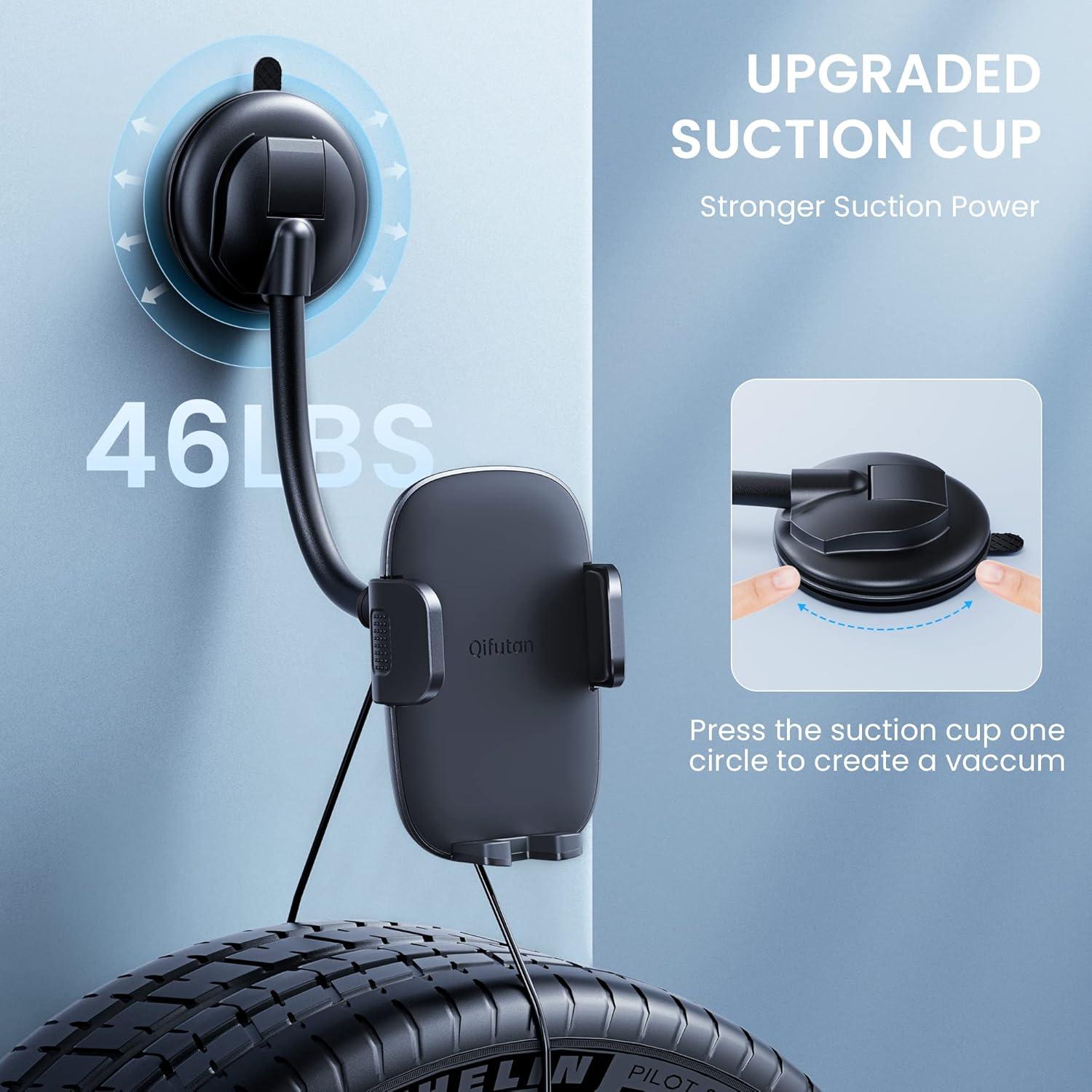 Soporte para Teléfono Qifutan HD-C77 Brazo Largo Antivibración