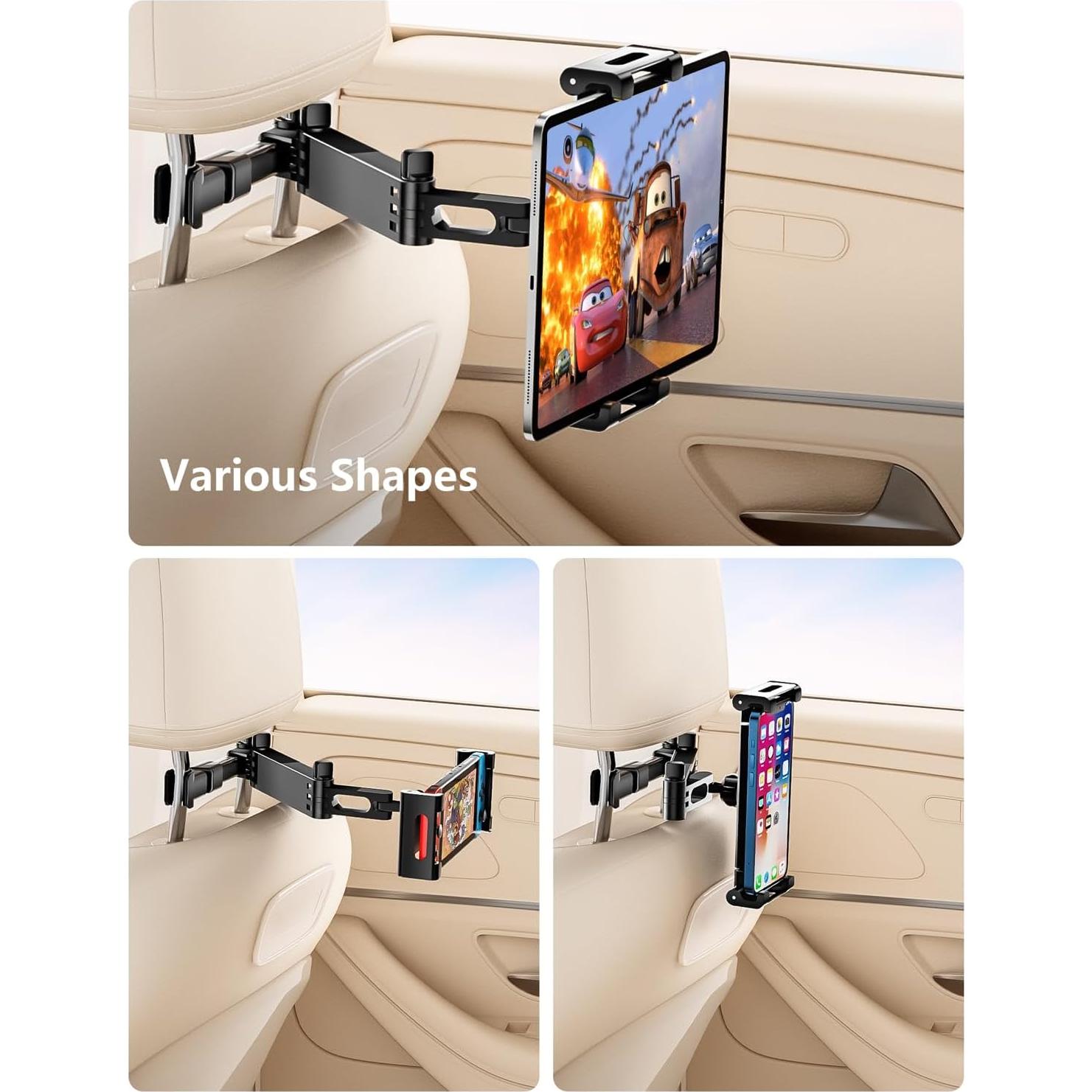 Soporte para Tablet BKWITY para Reposacabezas de Coche 360°