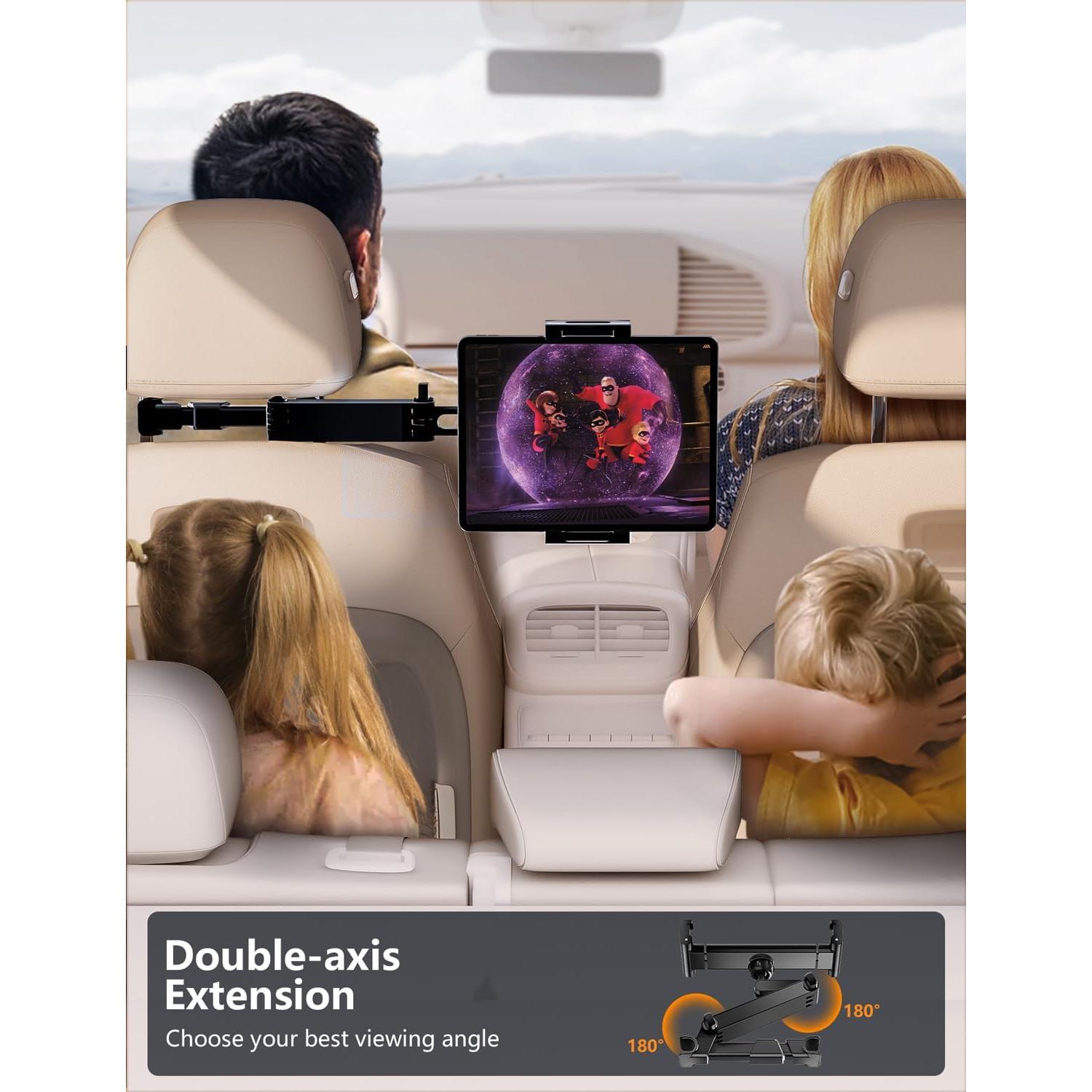 Soporte para Tablet BKWITY para Reposacabezas de Coche 360°