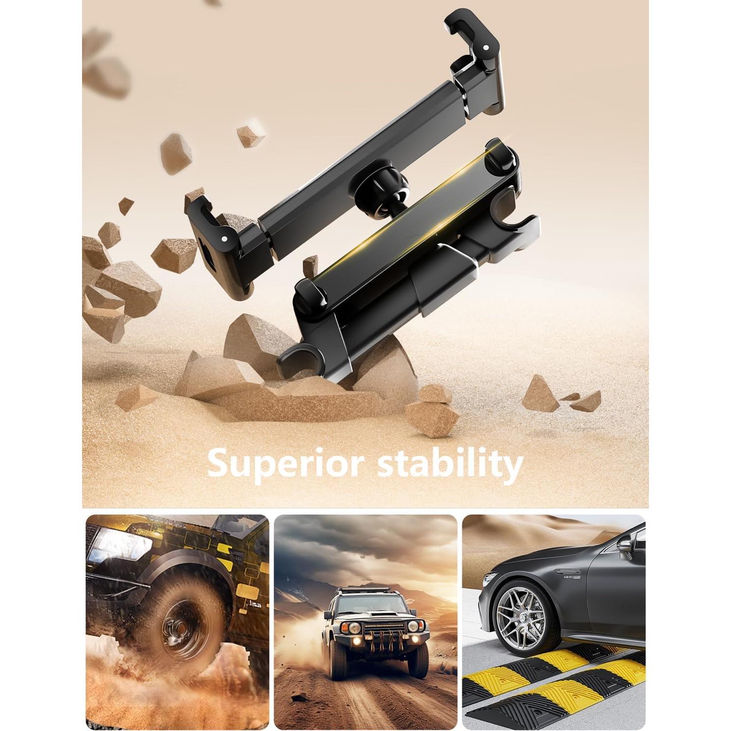 Soporte para Tablet BKWITY para Reposacabezas de Coche 360°