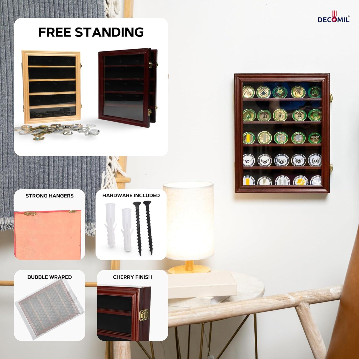 Estuche para Monedas DECOMIL 35.56x27.94cm Acabado Cerezo