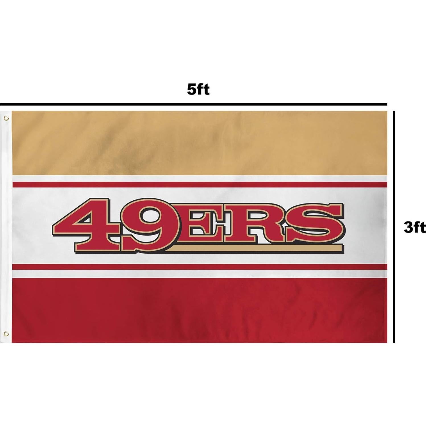 Bandera Horizontal NFL San Francisco 49ers FOCO 1.52x0.91m