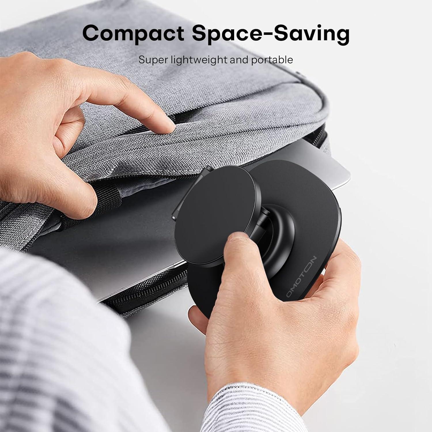 Soporte Magnético Rotativo 360° OMOTON para Teléfono - Negro