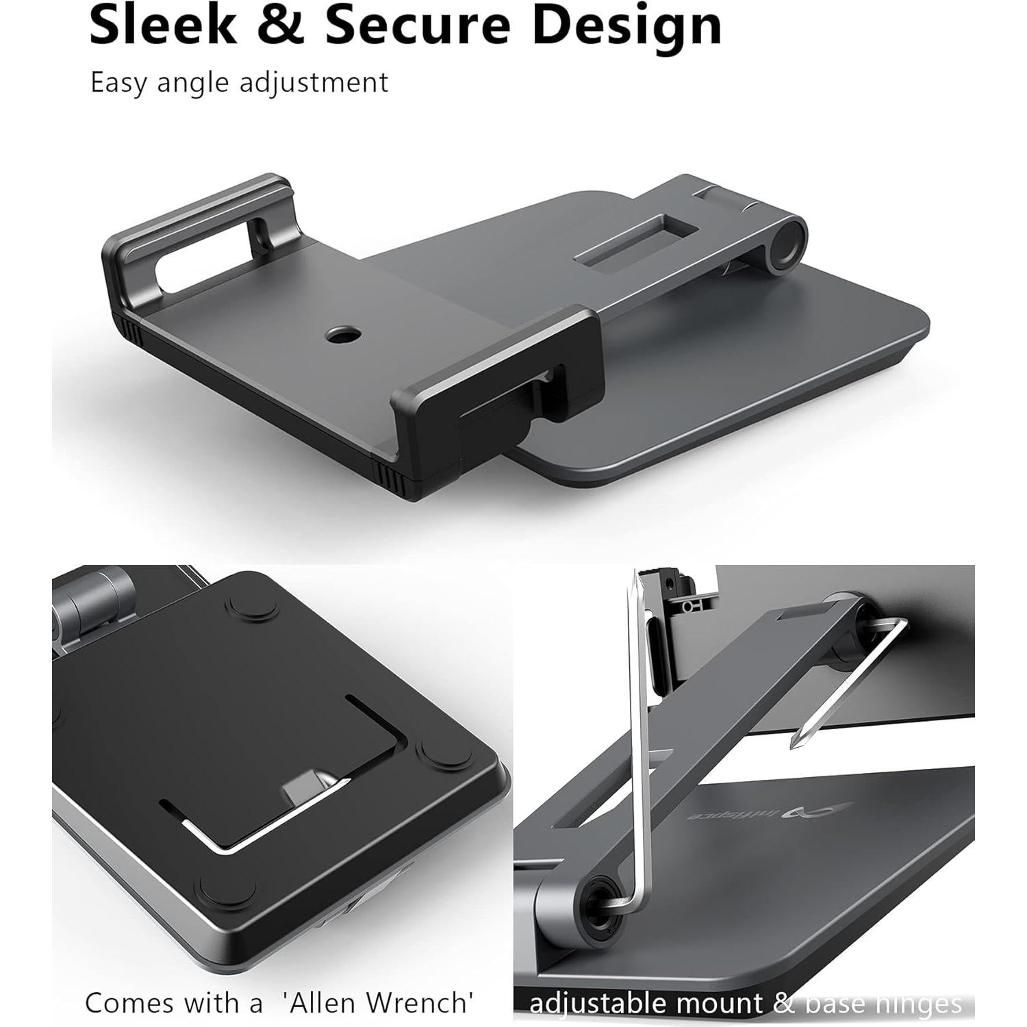 Soporte Pro Inifispce para iPad y Tablets 4.7''-13'' Gris