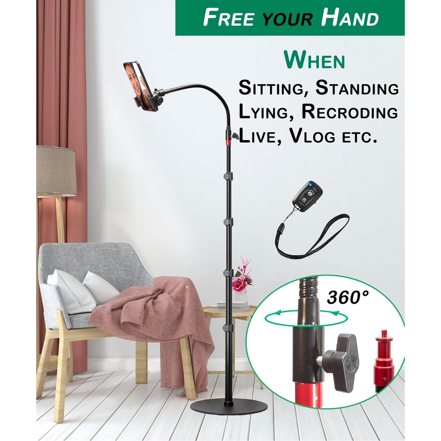 Soporte de Teléfono de Pie Makerigh Ajustable 190.5 cm