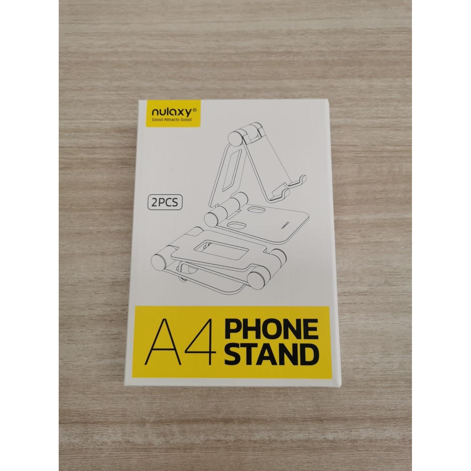 Soporte Doble Plegable Nulaxy A4 para Teléfonos 10-15 cm