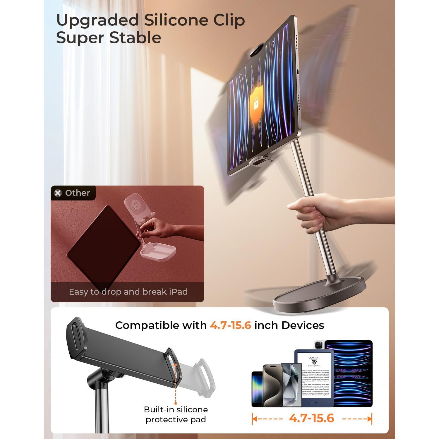 Soporte de Tableta Ajustable DIMONCOAT 360° para Escritorio