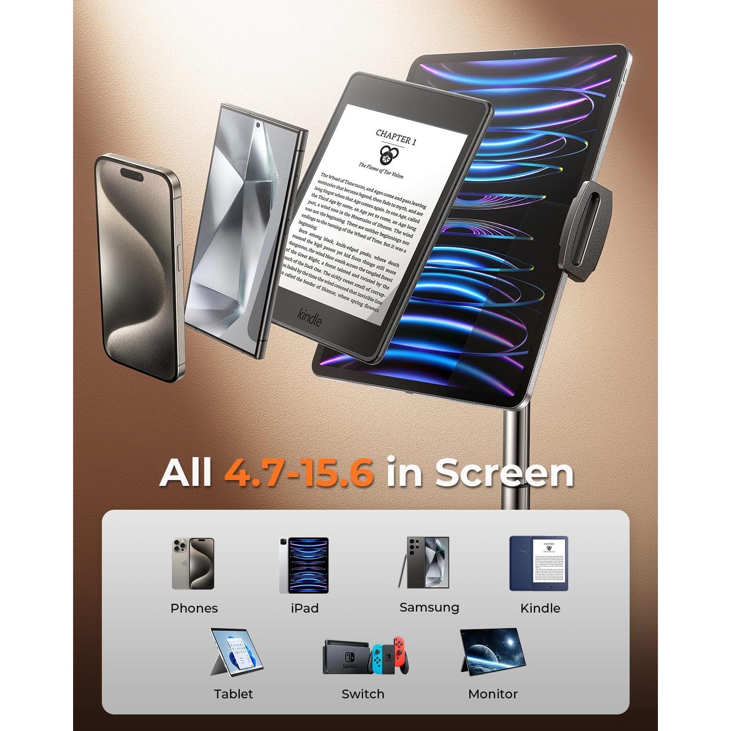 Soporte de Tableta Ajustable DIMONCOAT 360° para Escritorio