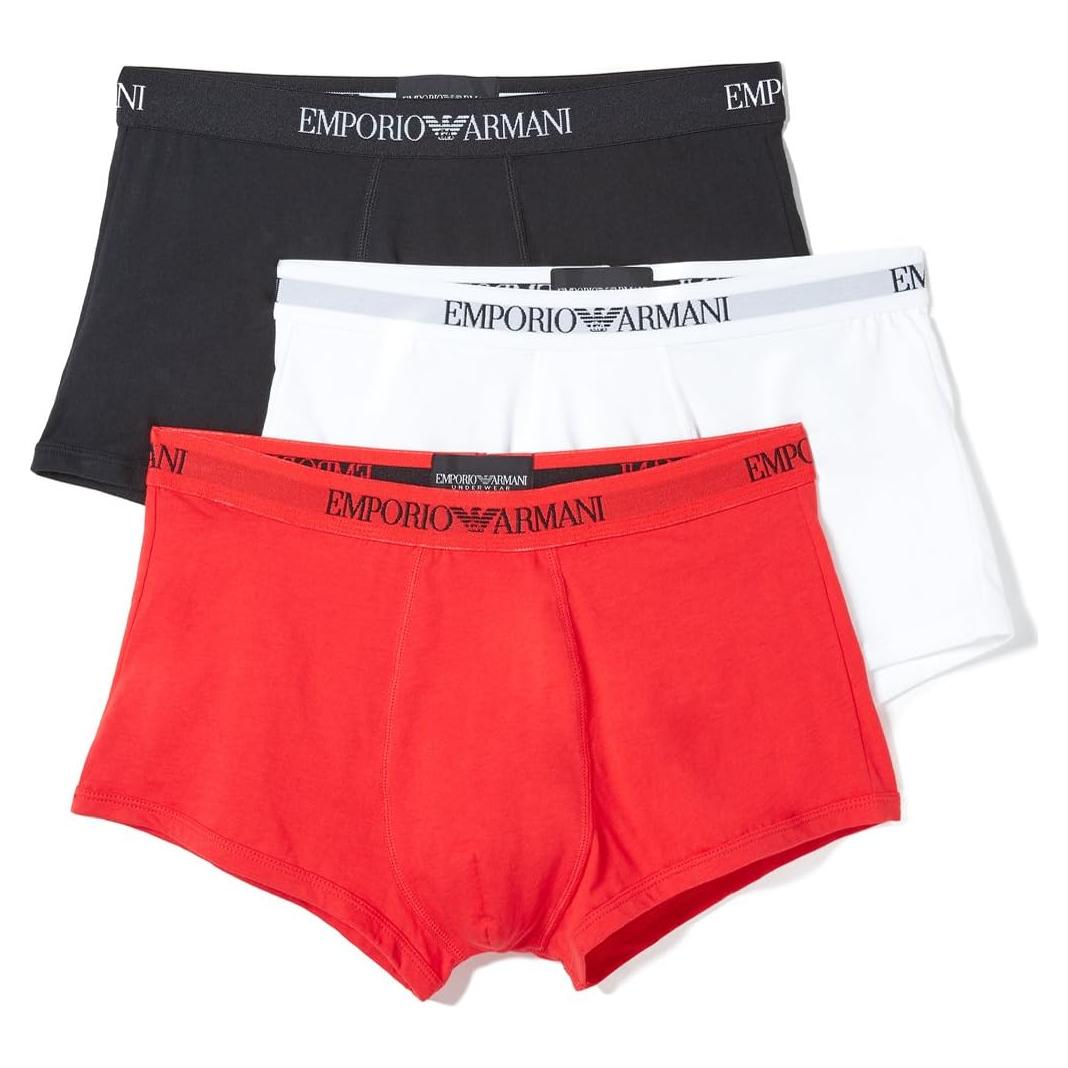 Trunks de Algodón Emporio Armani - Paquete de 3 Hombres