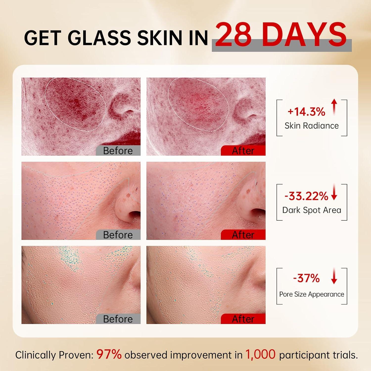 Juego de Cuidado de la Piel VGO - Hidratante Caracol 50g y Suero Vitamina C 30g