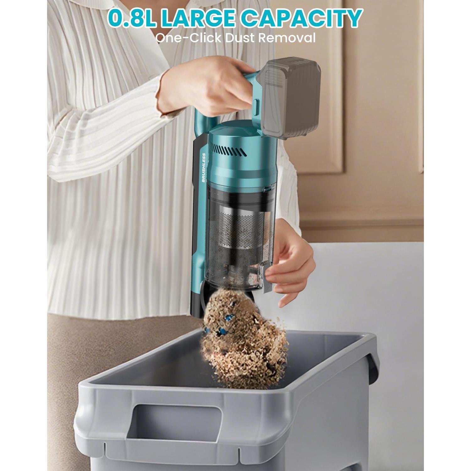 Aspiradora Inalámbrica ZEXAPE 18V con Filtro HEPA 35KPA