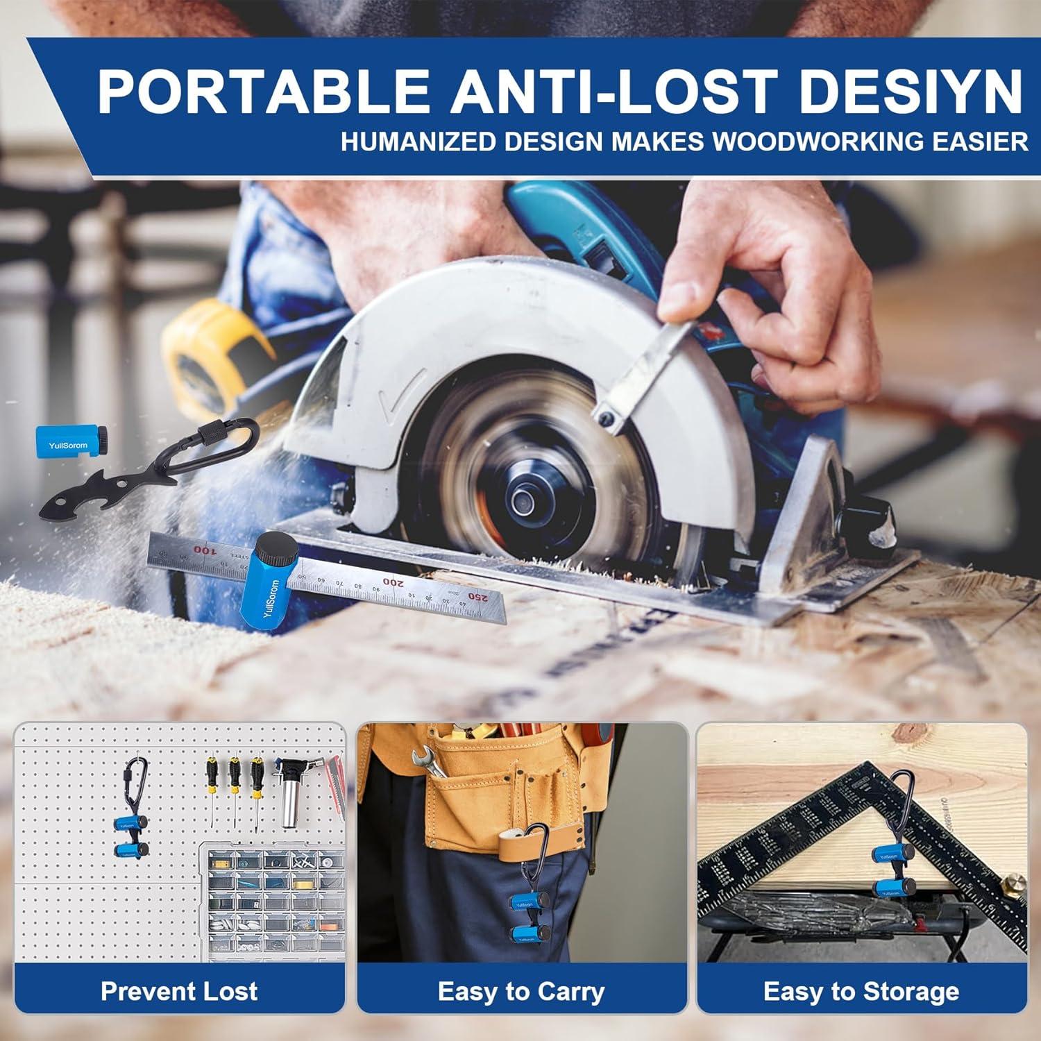 Calibradores de Escalera Altos YullSorom Kit Azul con Soporte