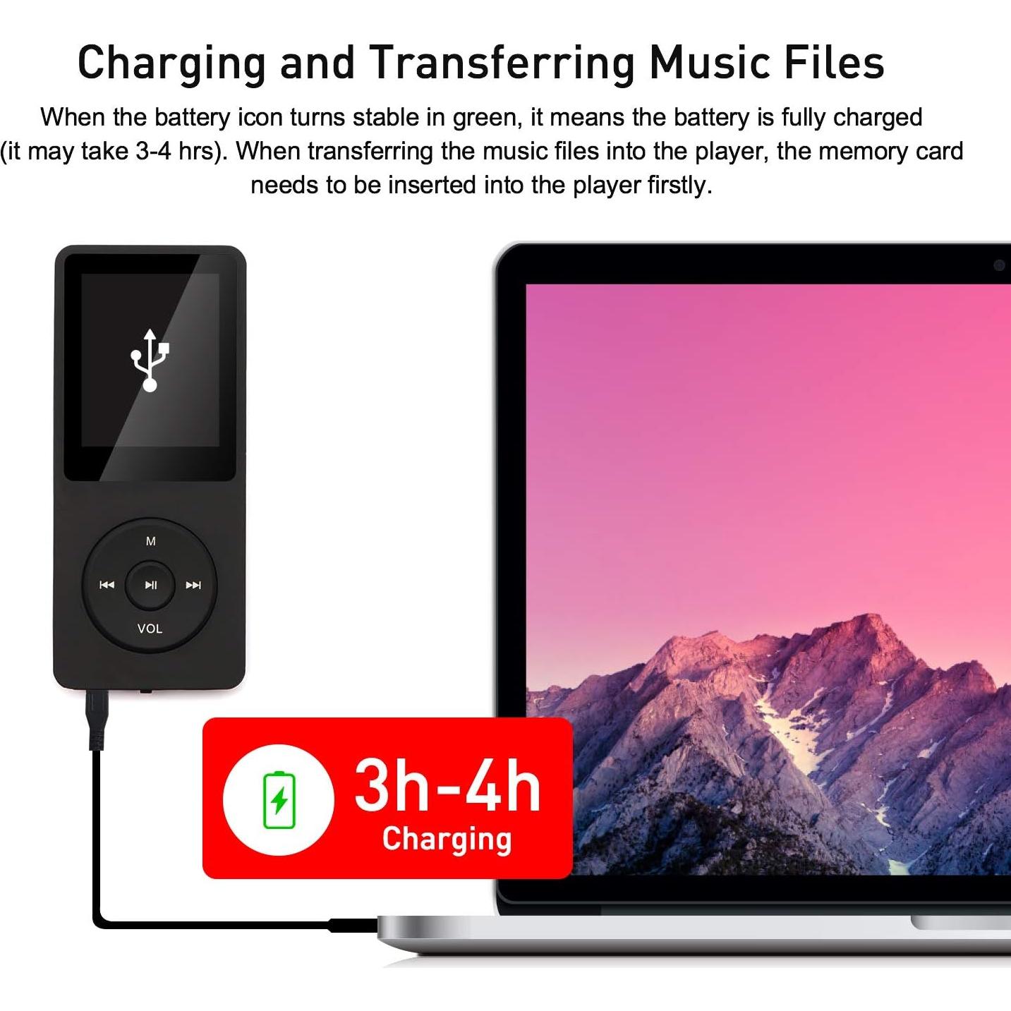 Reproductor MP3 Arungo MP10 32GB Sonido HiFi Pantalla 1.8"