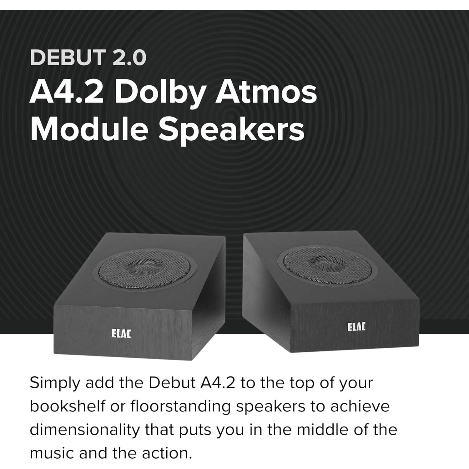 Altavoces ELAC Debut 2.0 A4.2 Habilitados para Dolby Atmos (Par)