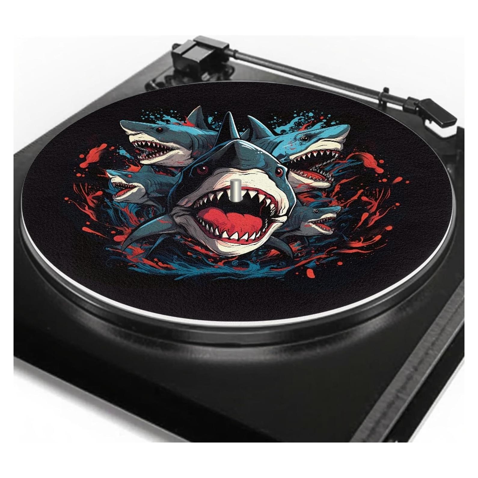 Alfombrilla Antiestática Turntable GLENLCWE 3D Tiburón 30 cm
