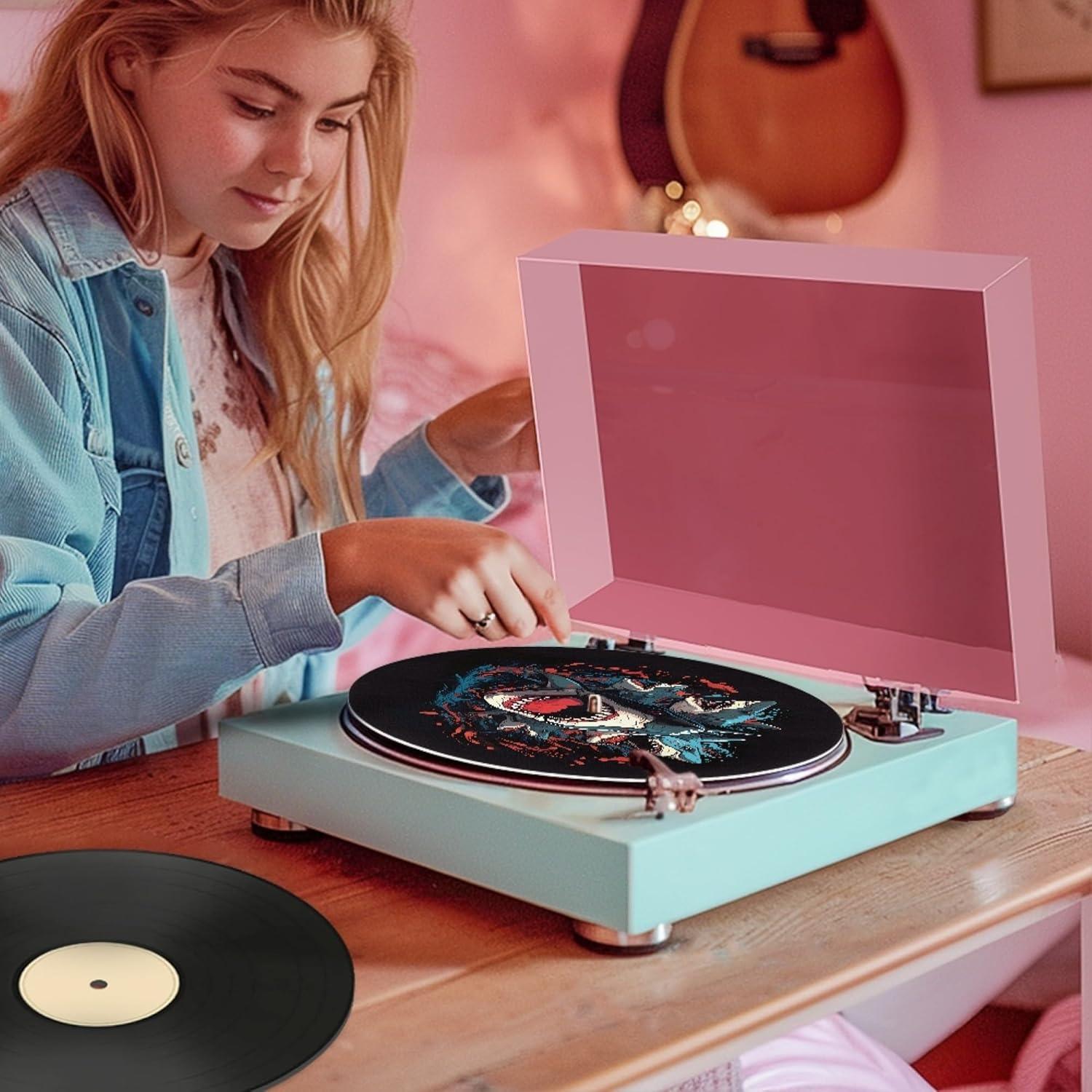 Alfombrilla Antiestática Turntable GLENLCWE 3D Tiburón 30 cm