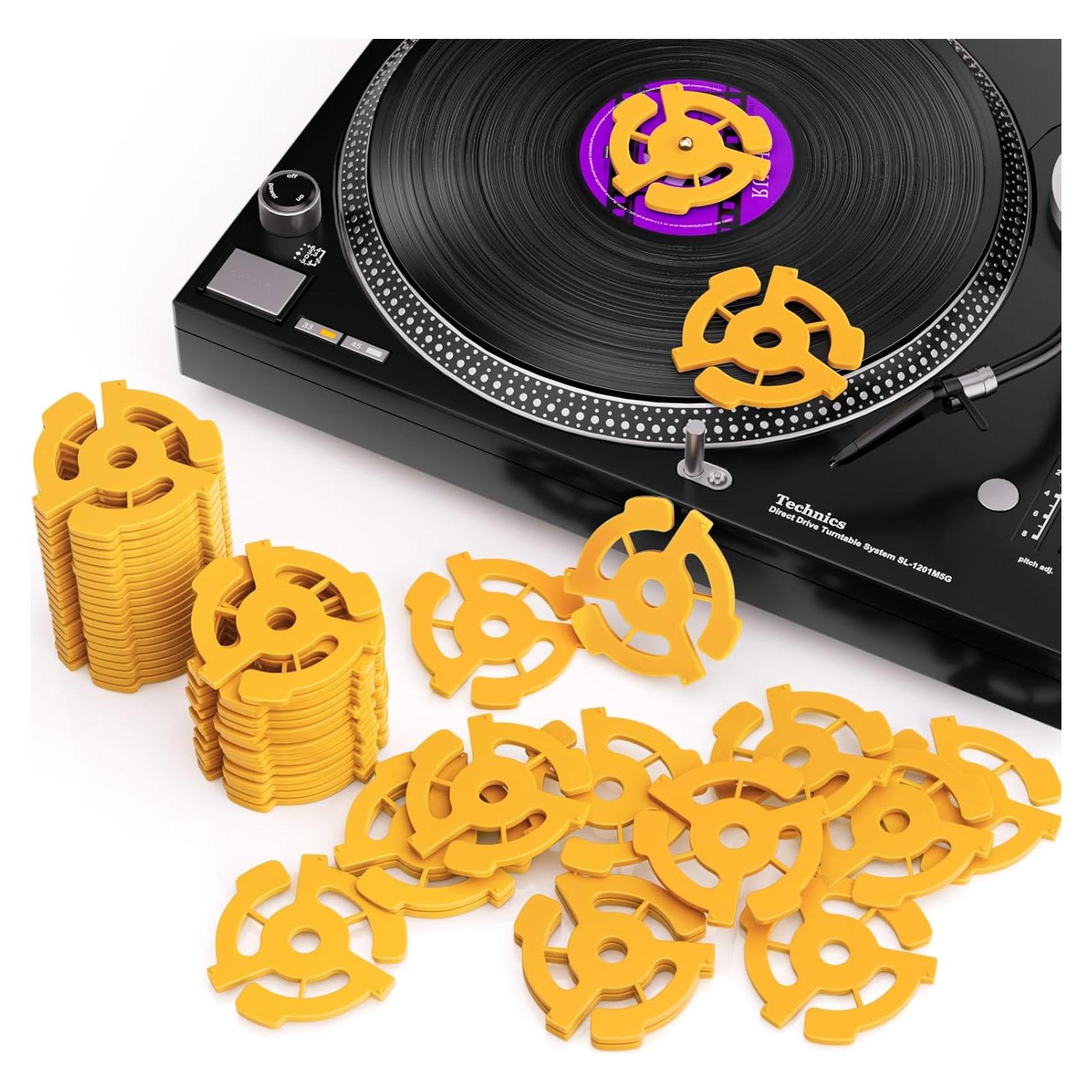 Adaptador de Disco 45 RPM Facmogu 30 Piezas para Vinilo 7"