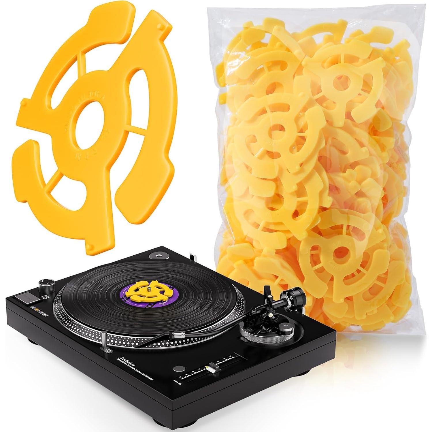 Adaptador de Disco 45 RPM Facmogu 30 Piezas para Vinilo 7"