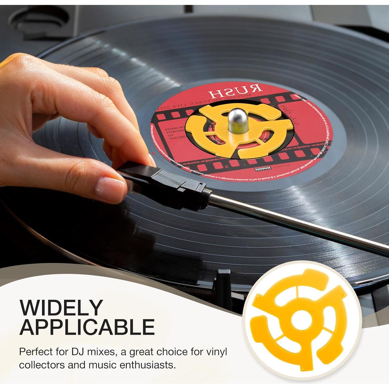 Adaptador de Disco 45 RPM Facmogu 30 Piezas para Vinilo 7"