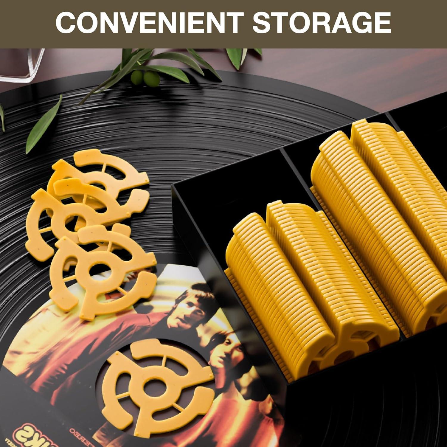 Adaptador de Disco 45 RPM Facmogu 30 Piezas para Vinilo 7"