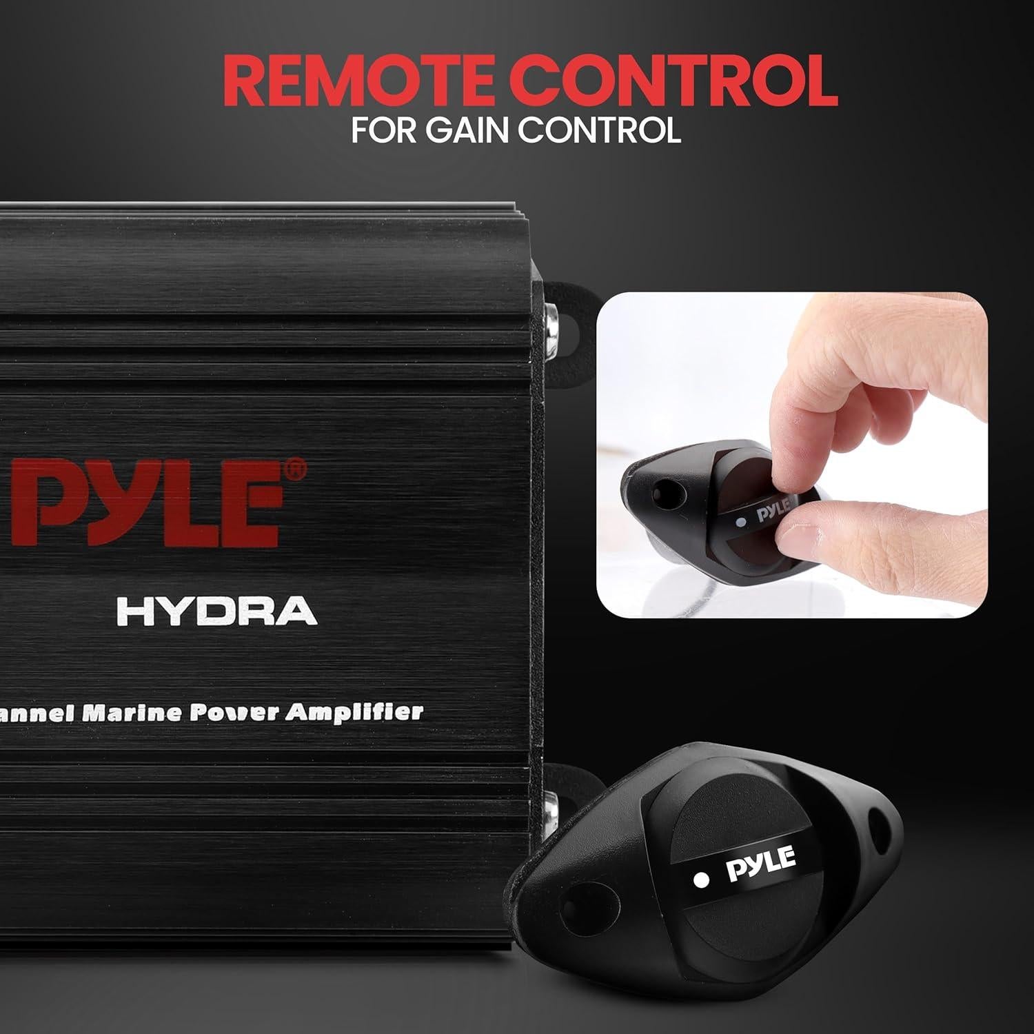 Amplificador Marino Pyle 2 Canales 400W Impermeable