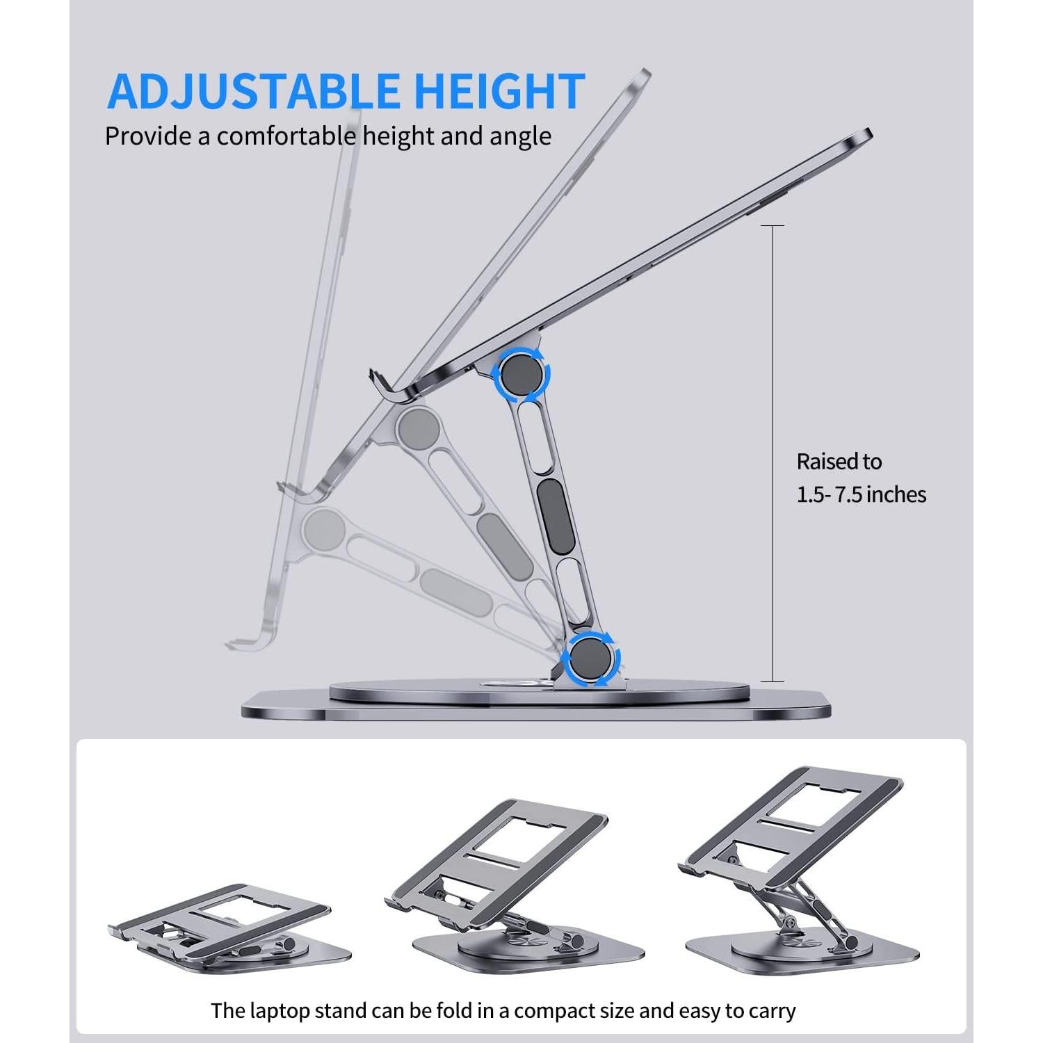 Soporte de Laptop AOEVI LS928 Pro Ajustable Ergonómico 16"