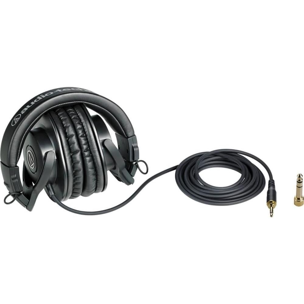 Auriculares de Monitoreo Audio-Technica ATH-M30x + Soporte + Paño