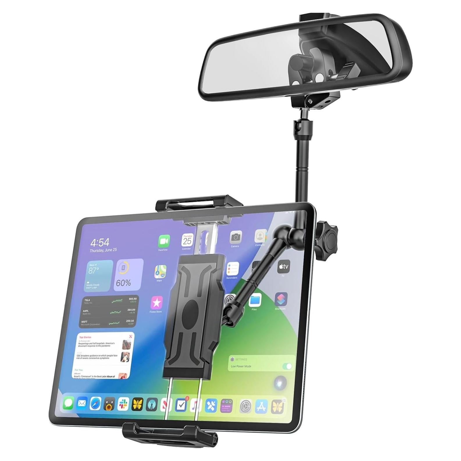 Soporte para Tableta Kolasels en Espejo Retrovisor Auto 5.5-15.6"