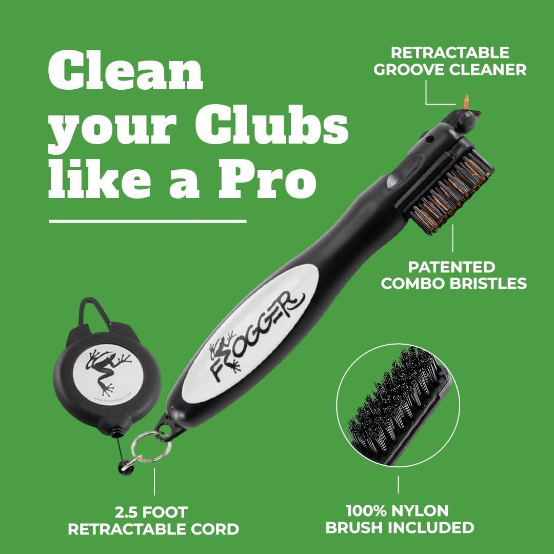 Limpiador de Palos de Golf Frogger BrushPro con Cable 76,2 cm