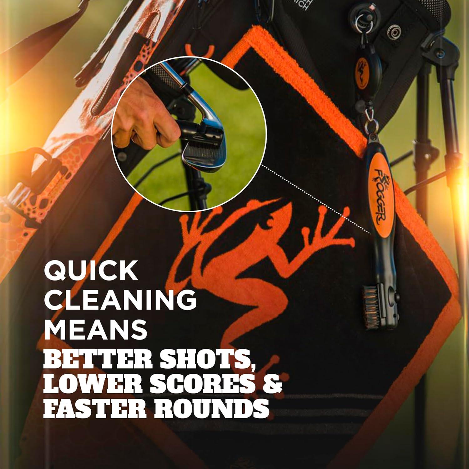 Limpiador de Palos de Golf Frogger BrushPro con Cable 76,2 cm